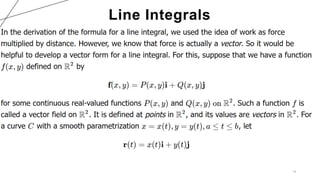 19
Line Integrals
 
