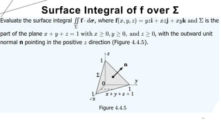42
Surface Integral of f over Σ
 