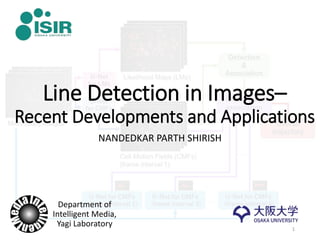 Line Detection in Images–
Recent Developments and Applications
NANDEDKAR PARTH SHIRISH
1
Department of
Intelligent Media,
Yagi Laboratory
 