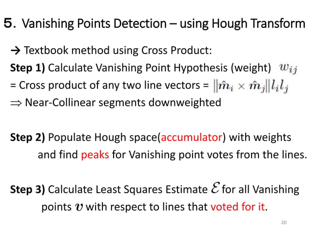 Line Detection in Computer Vision - Recent Developments and ...