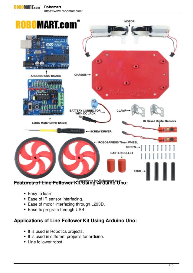 arduino uno line follower robot