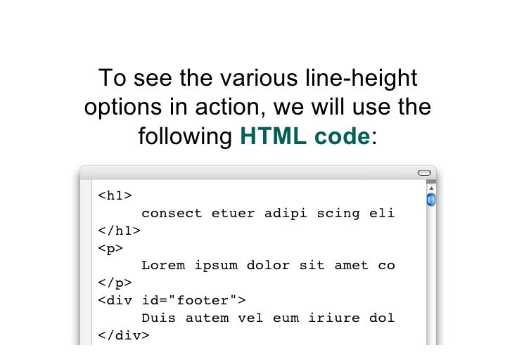 CSS LINE HEIGHT