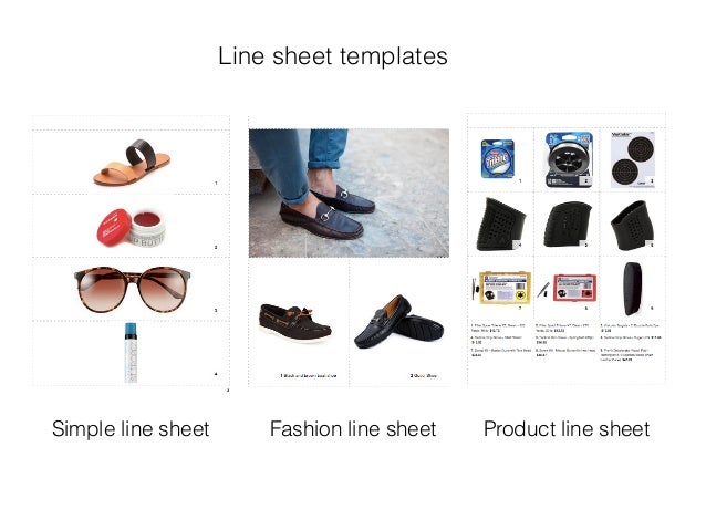 line sheets templates