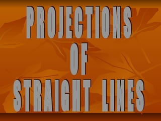 Projection of Line