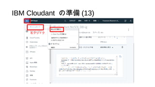 IBM Cloudant の準備 (13)
右クリック
 