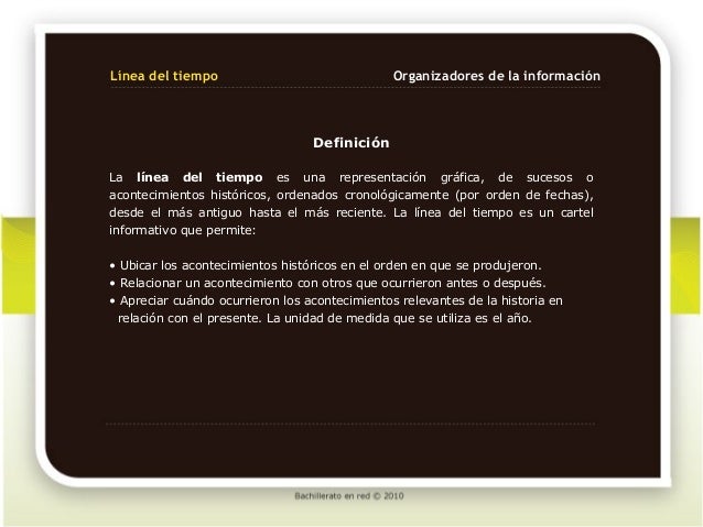 que es una linea del tiempo