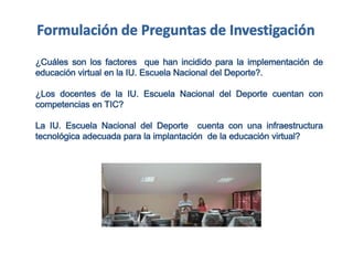 Linea de investigacion en elearning