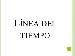 LÍNEA DEL
TIEMPO
 