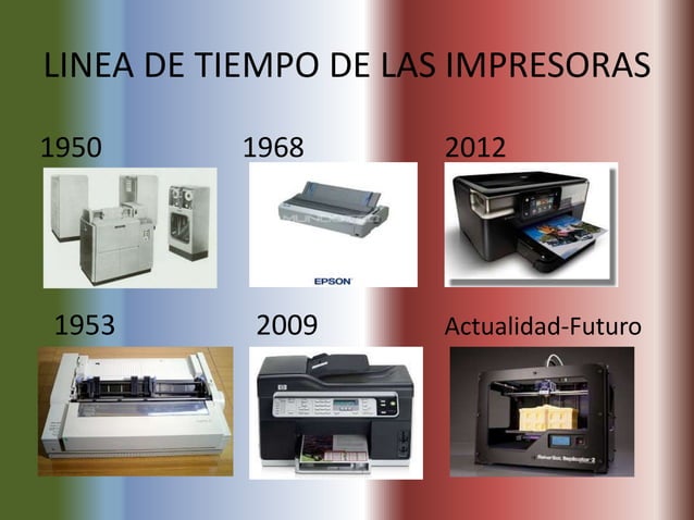 Linea de Tiempo Impresoras.Angel