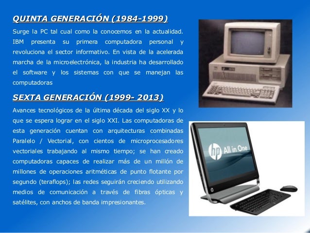 Linea del tiempo de la computadora
