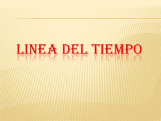 LINEA DEL TIEMPO,[object Object]