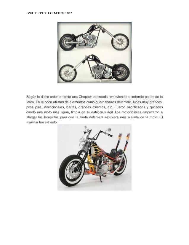 Linea de tiempo de la evolucion de las motos