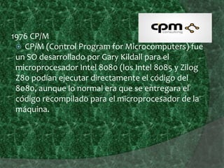 Linea de tiempo de sistemas operativos | PPTX