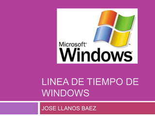 LINEA DE TIEMPO DE
WINDOWS
JOSE LLANOS BAEZ
 
