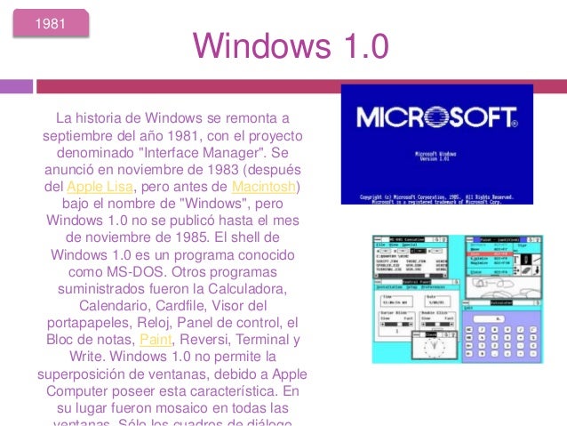 linea del tiempo de windows linea de tiempo de windows