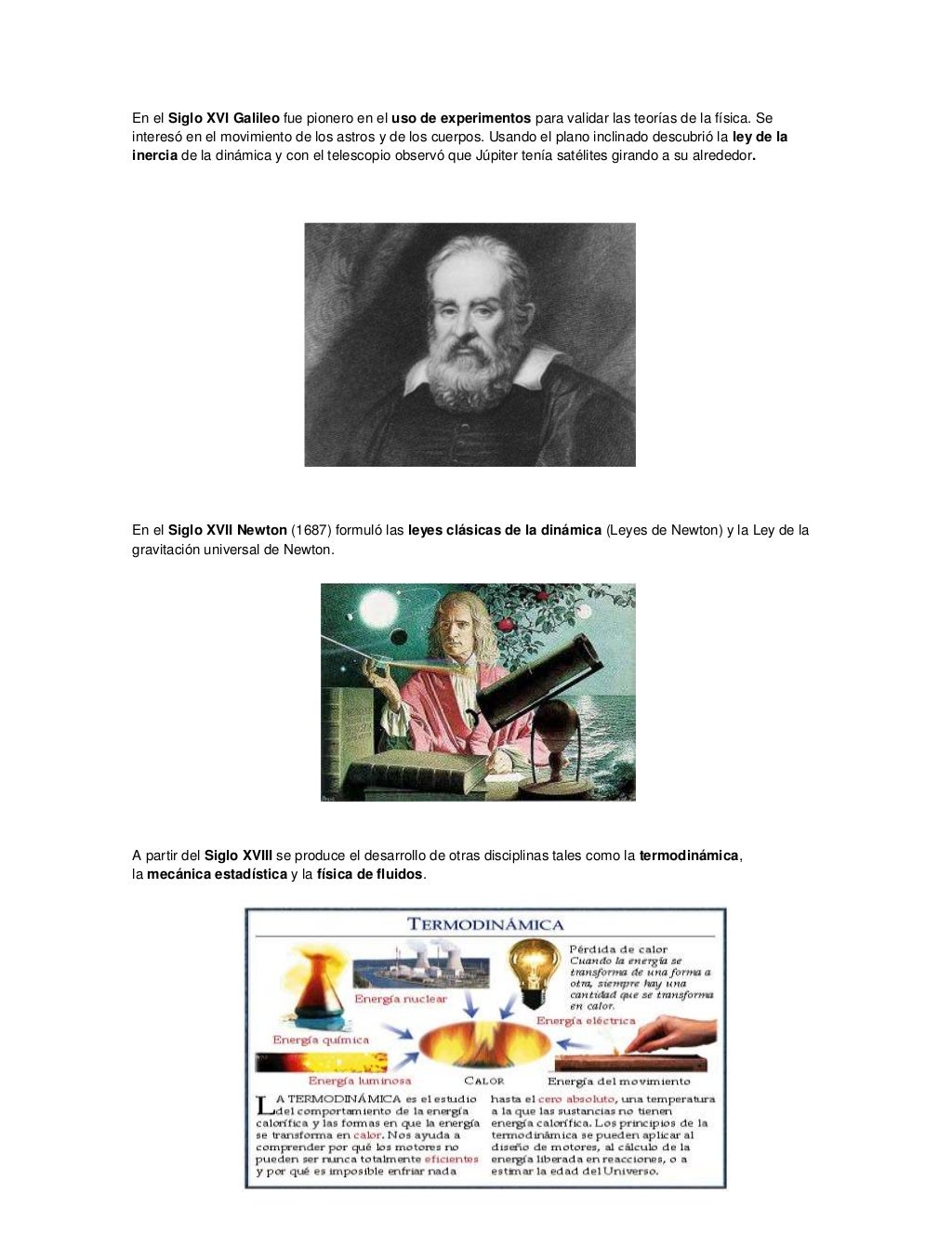 Linea de tiempo fisica