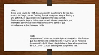 Linea de tiempo java | PPTX