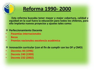 Plan general de educación nacional.