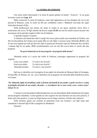 SPIRITO OMICIDA Quando mio padre
morirà ucciderò mio fratello Giacobbe.
 