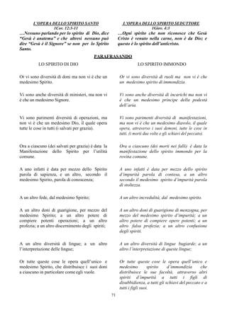Due persone morte nei falli e nei peccati
(schiave) cosa riprodurranno?
Una persona (schiava) morta nei falli e nei
peccati.
 