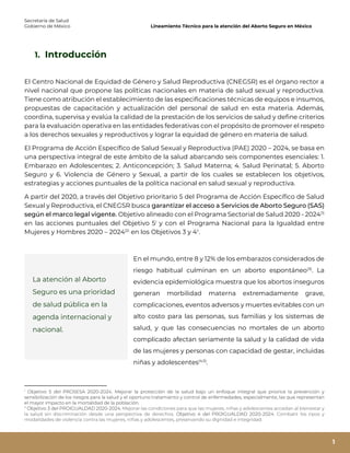 Lineamiento técnico para la atención del aborto seguro en México | PDF