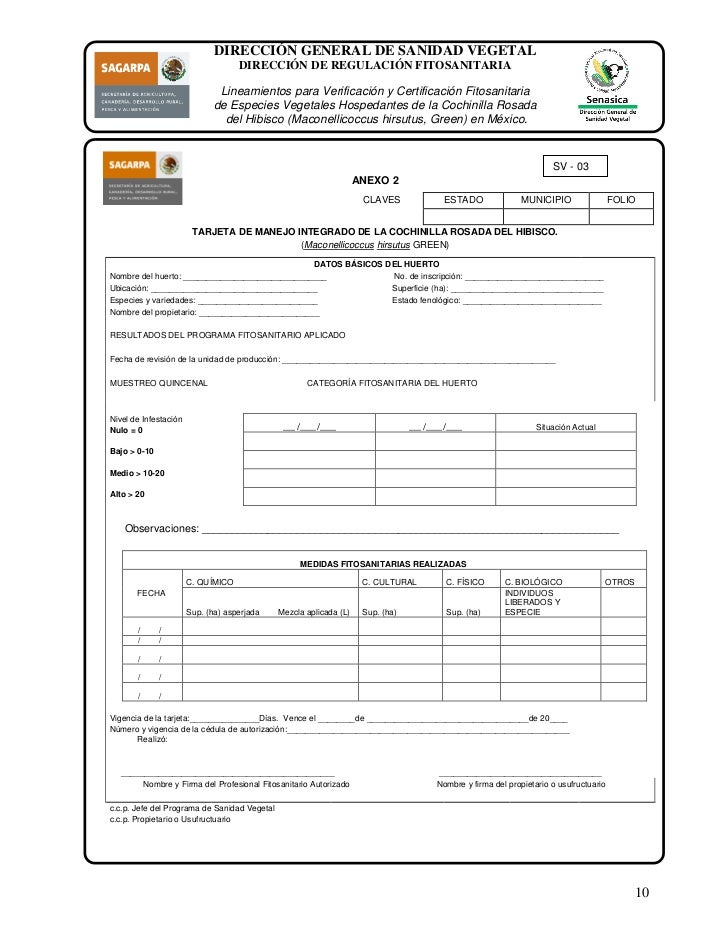 Lineamientos crhenero 2012