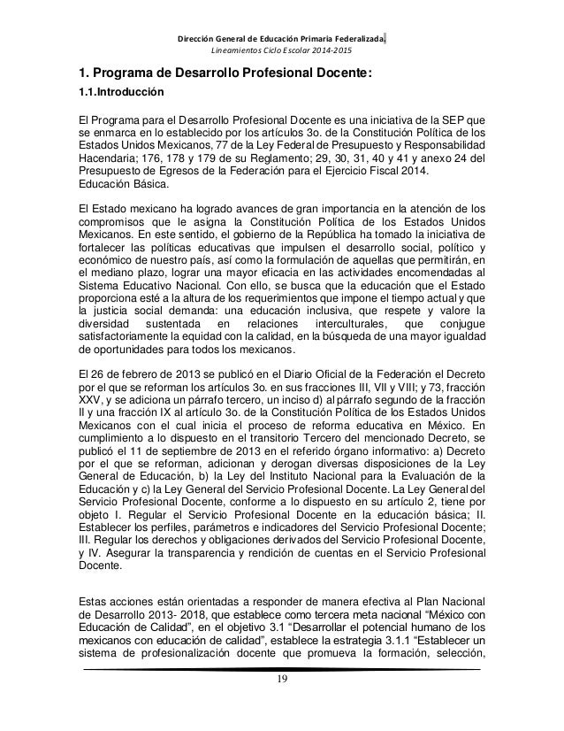 Lineamientos 2014 2015