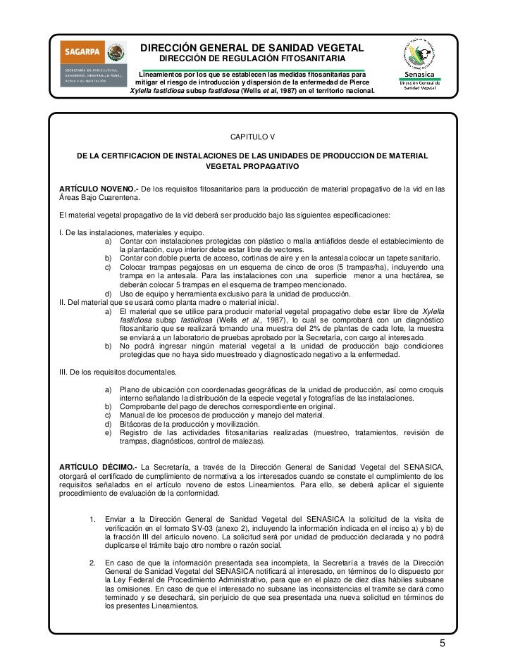 Lineamientos enfermedad de pierce marzo 2012