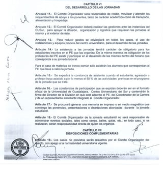 Lineamientos jornadas estudiantiles