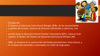Lineamientos moseib | PPTX