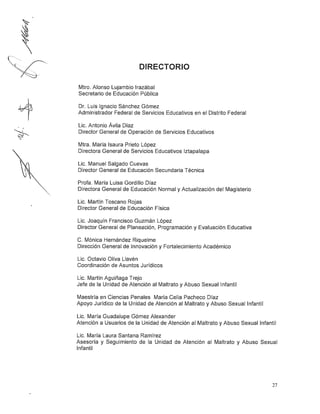 Lineamientos violencia