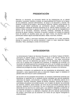 Lineamientos violencia