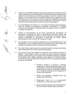 Lineamientos violencia