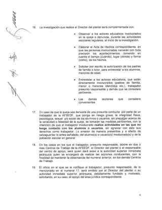 Lineamientos violencia