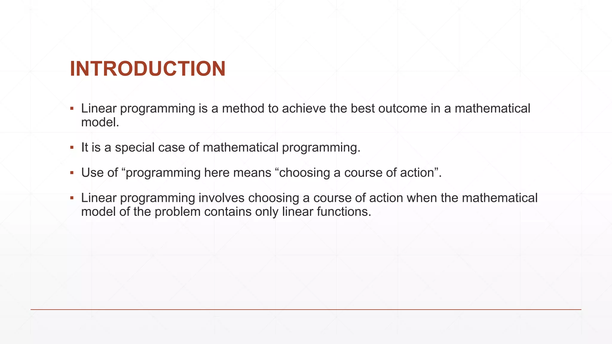 Linear Programming | PPT | Free Download