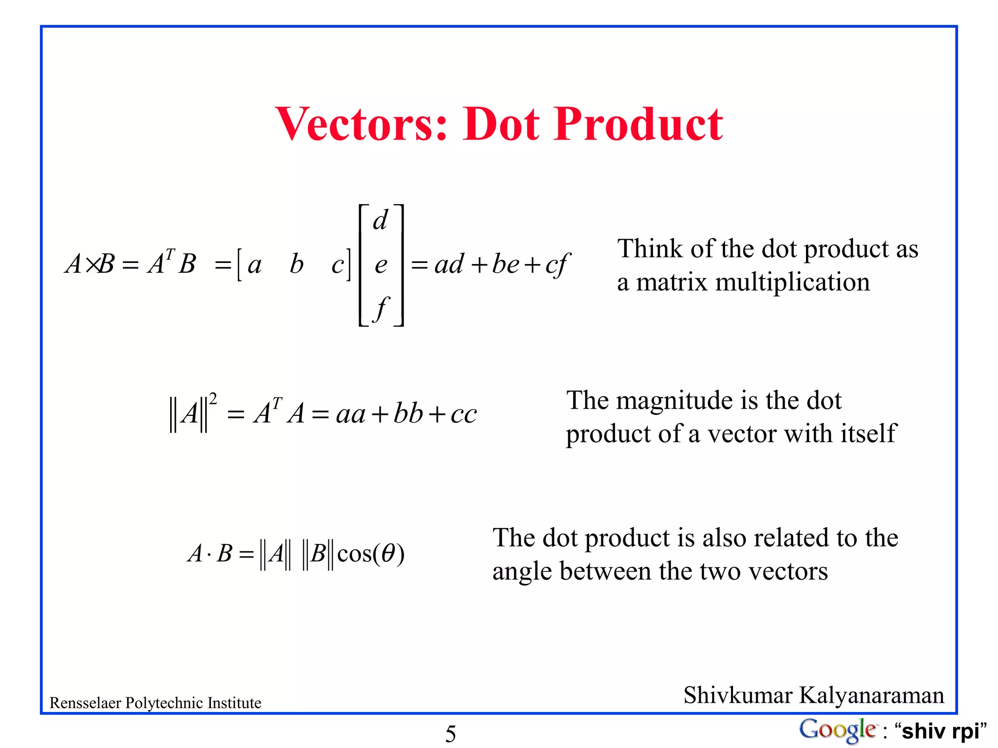 Linear algebra | PPT
