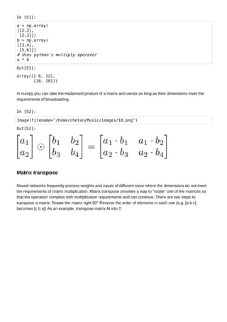 An Introduction Linear Algebra for Neural Networks and Deep learning ...