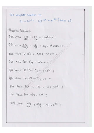 LINEAR DIFFERENTIAL EQUATION QUESTIONS AND ANSWERS PDF visual data 5
