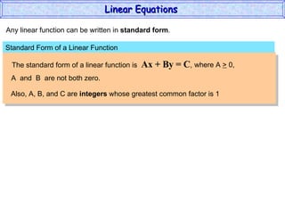 Linear Equations | PPT