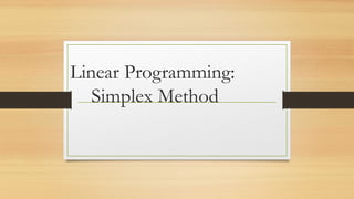 Linear-Programming-by-Simplex-Method.pptx | Computing | Technology ...
