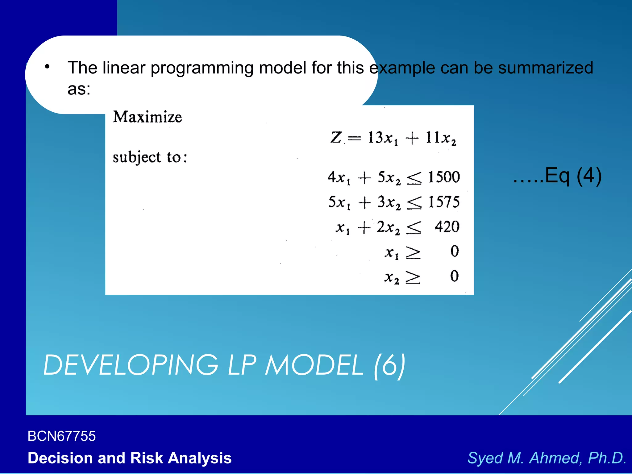Linear programming | PPT | Computing | Technology & Computing