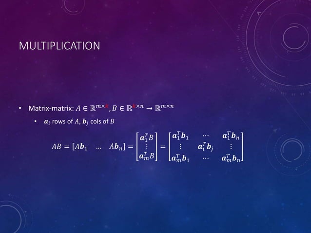 LINEAR ALGEBRA, WITH OPTIMIZATION | PPTX | Physics | Science