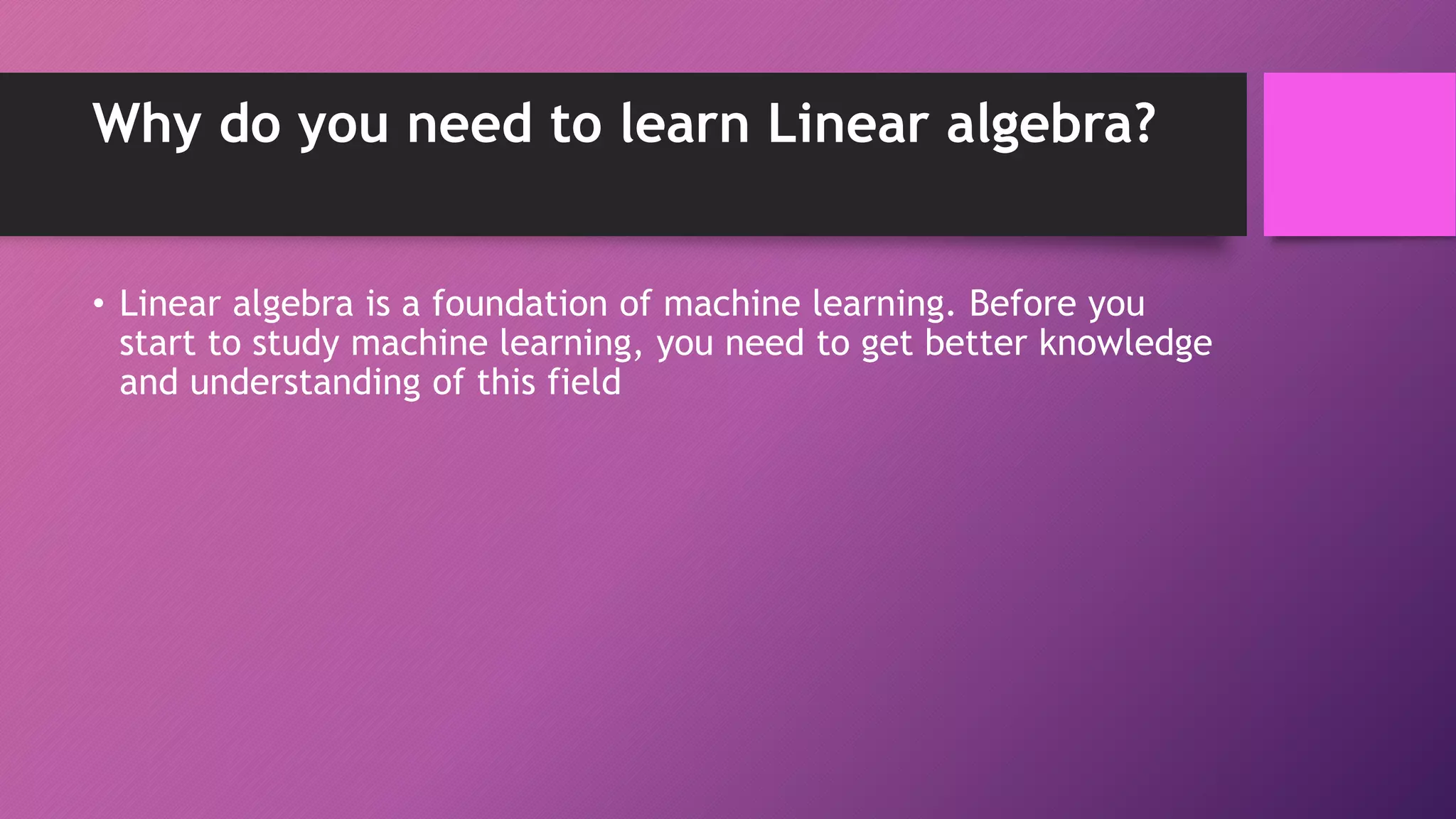 Linear algebra | PPT | Free Download