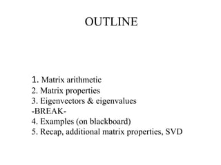 Linear algebra | PPT