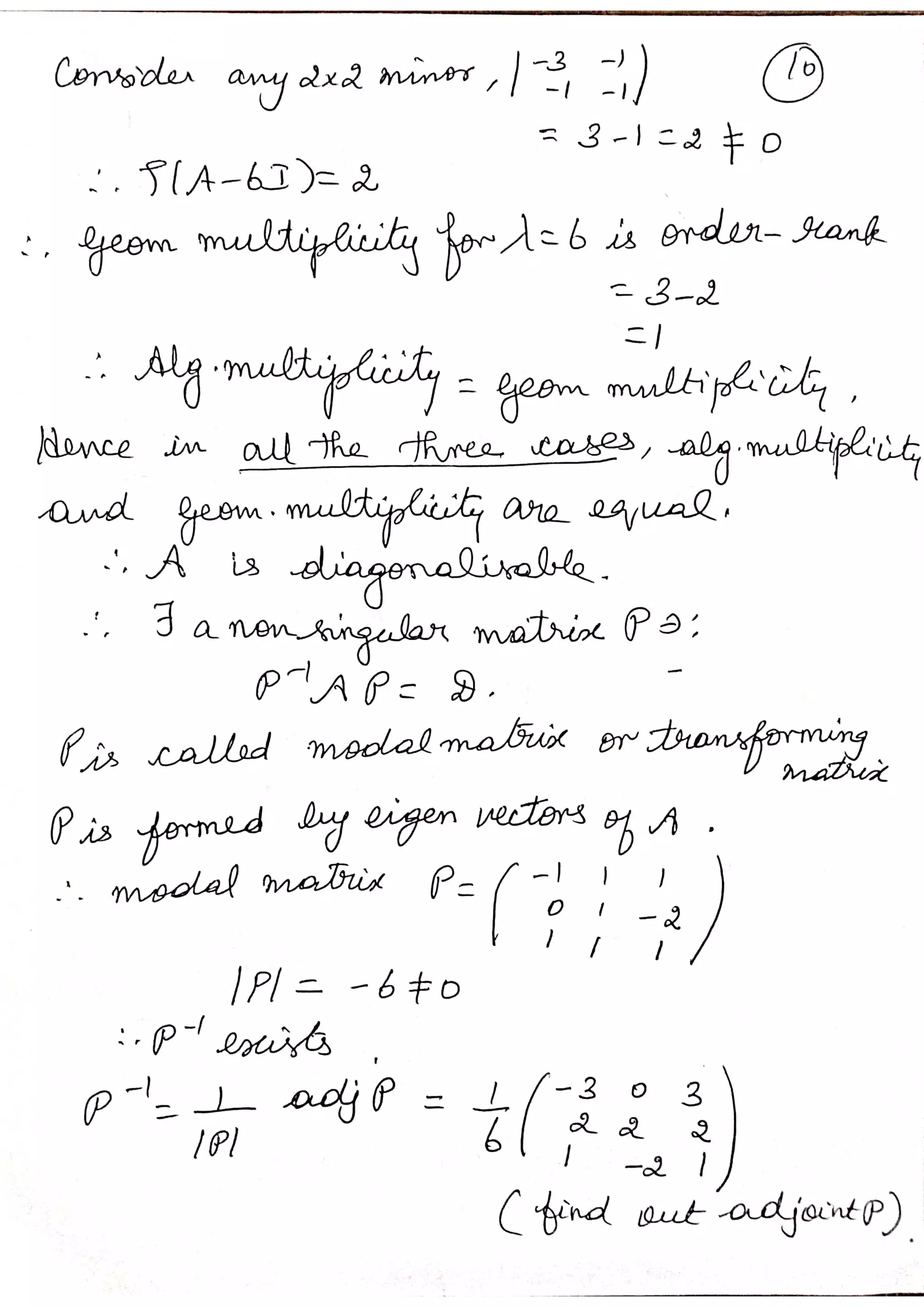 Linear algebra Diagonalizable matrices