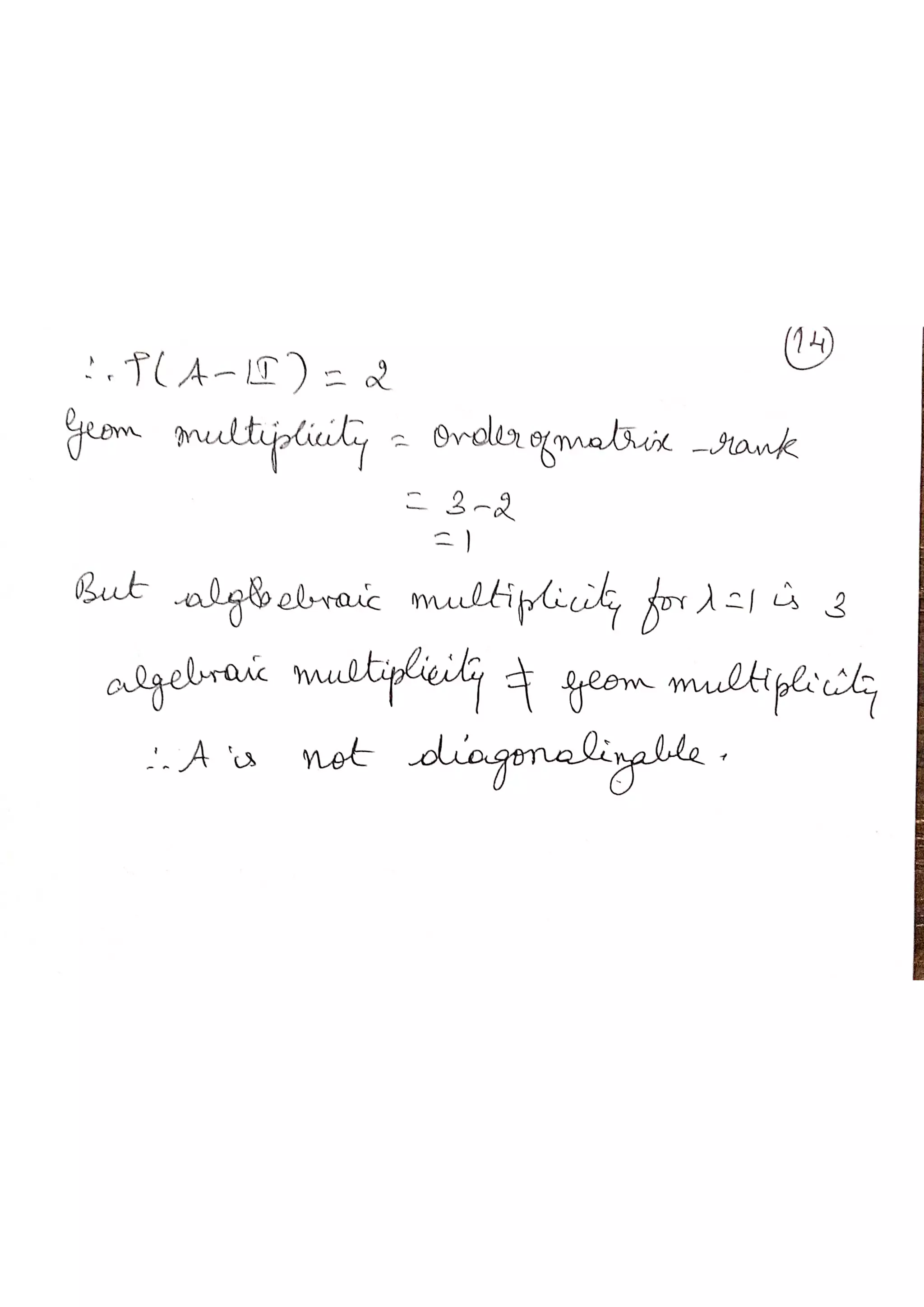 Linear algebra Diagonalizable matrices