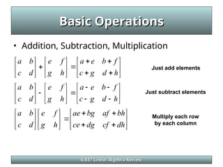 linear_algebra mldataaimachiee leARNINGML | PPT