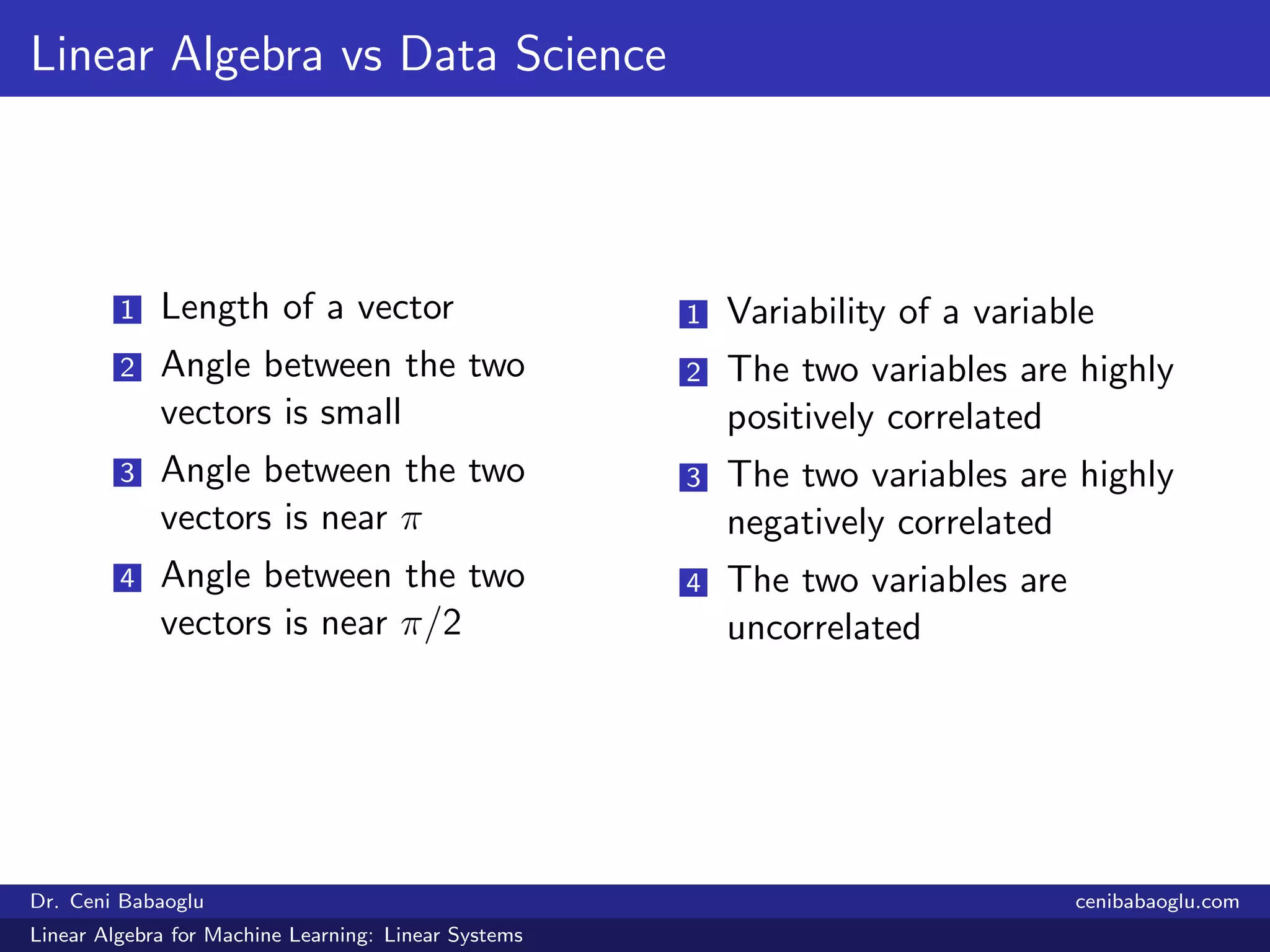 1. Linear Algebra for Machine Learning: Linear Systems | PDF