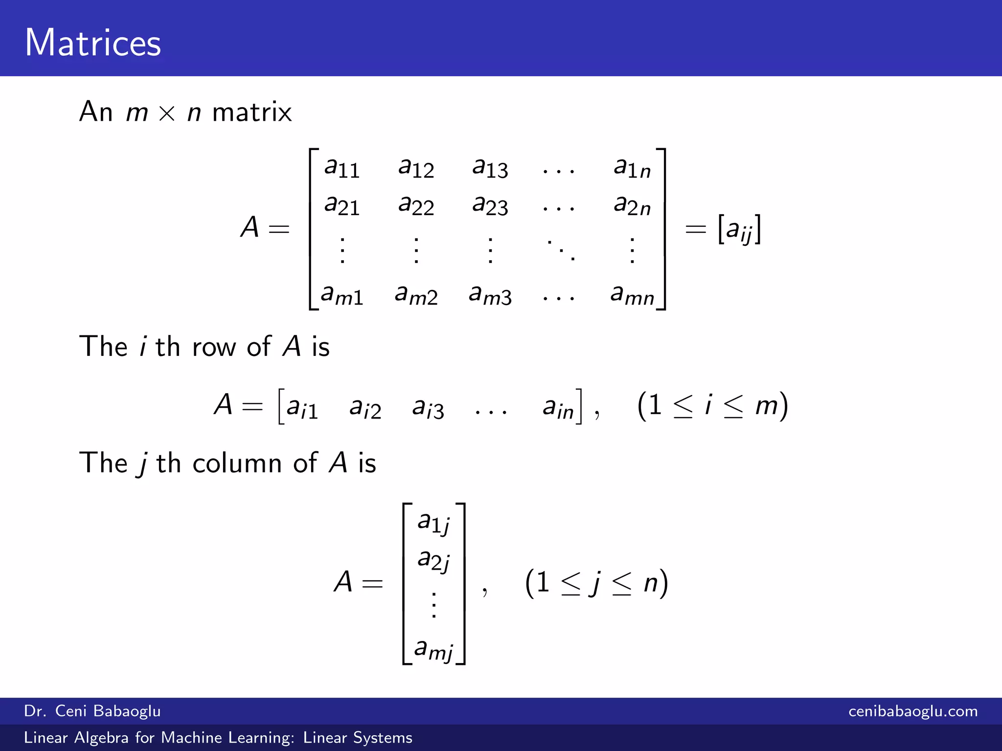 1. Linear Algebra for Machine Learning: Linear Systems | PDF