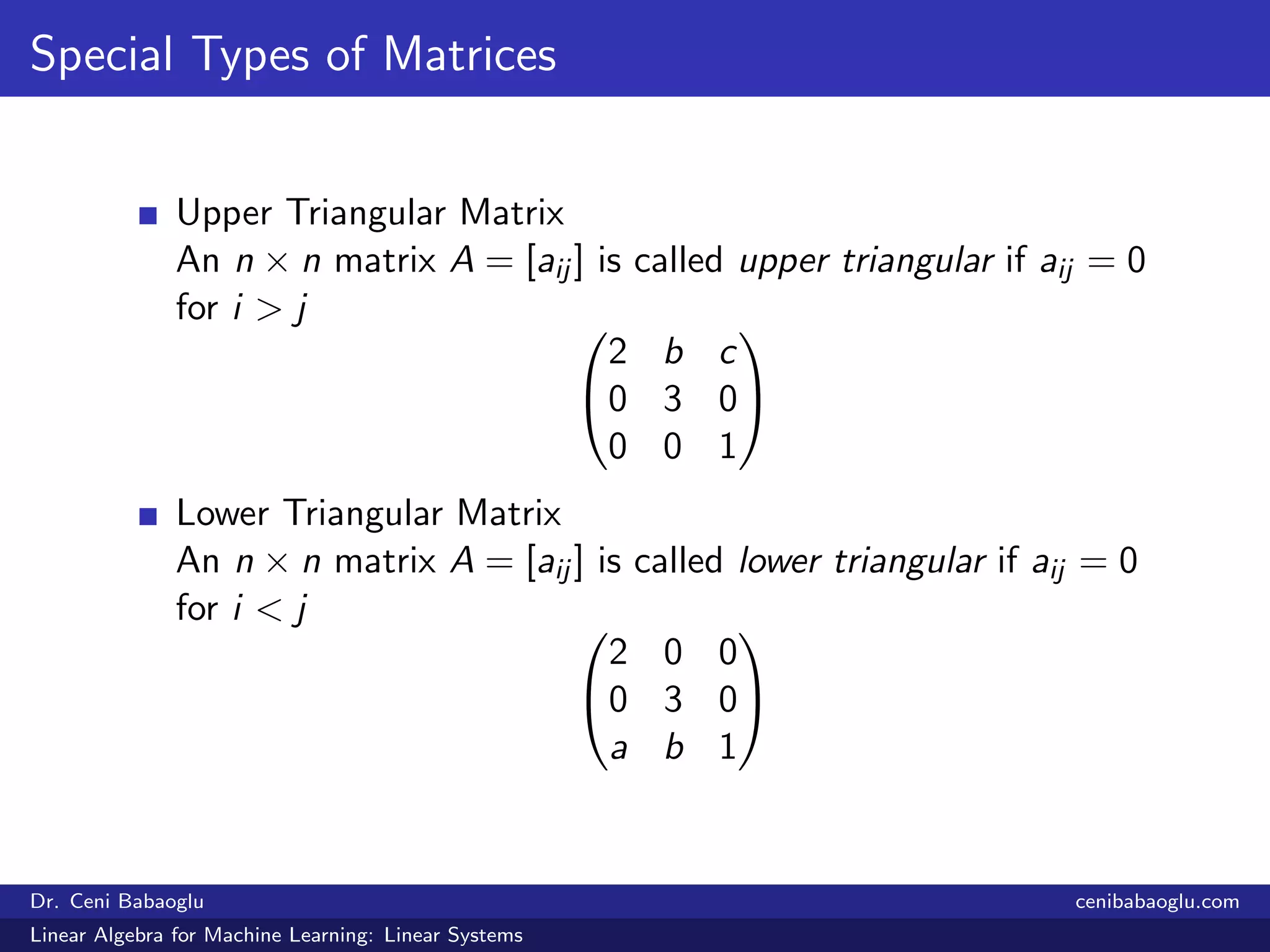1. Linear Algebra for Machine Learning: Linear Systems | PDF